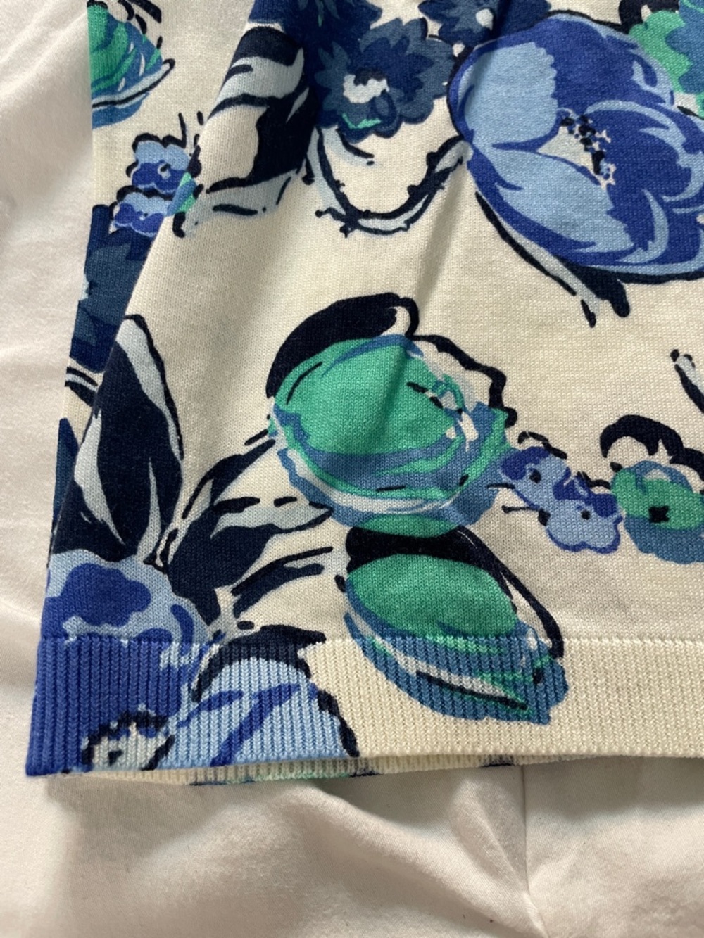 Talbots Floral Short Sleeve Sweater - Picture 2 of 7